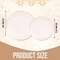 Trendables Plastic Plates for Party Fancy Plastic Dinner Plates For Guest 7.5 inch Dessert Plates & 10 Inch Thin Delicate Disposable Dinnerware Charger Plate Set